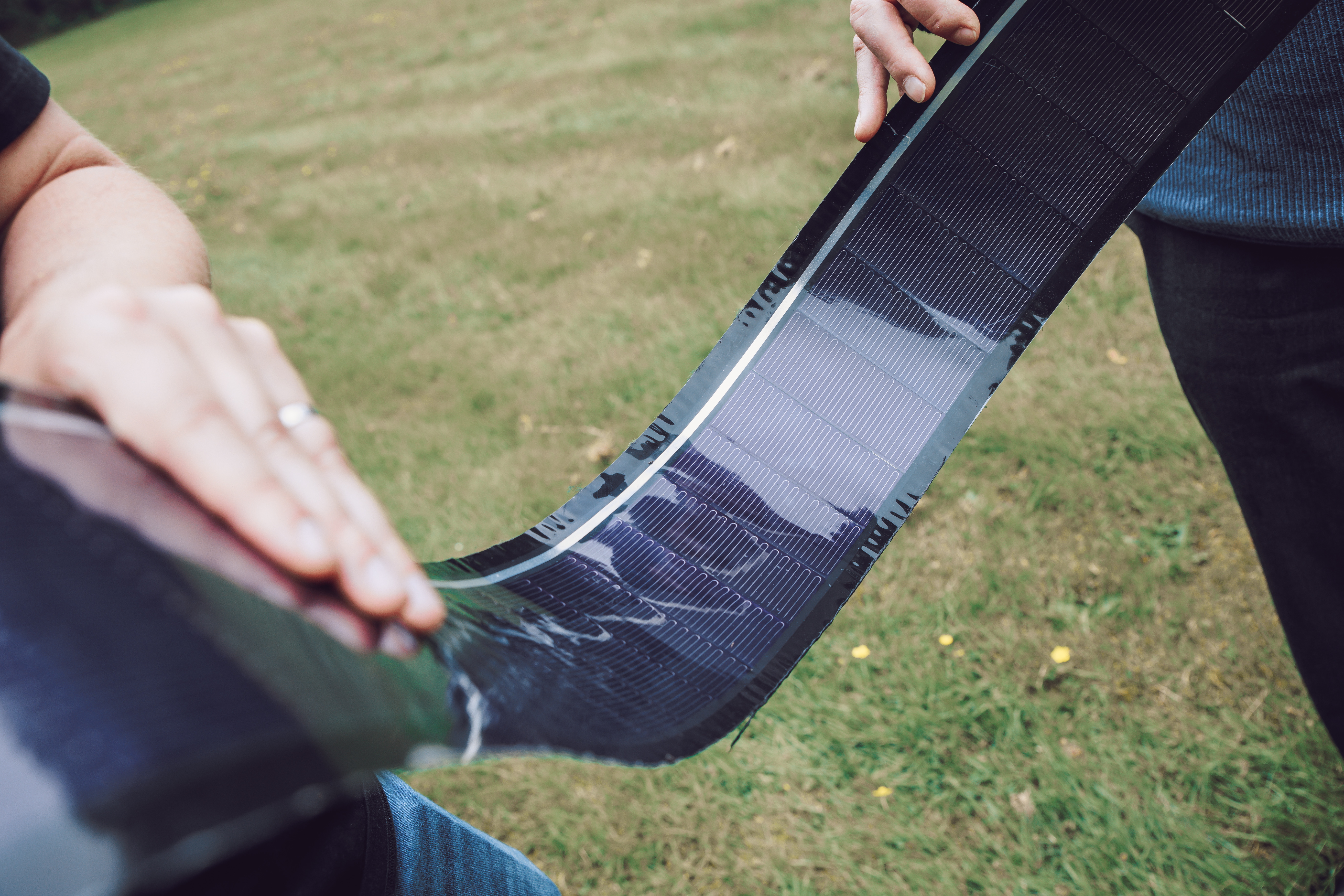 Photo: solar films from UHasselt & imec spin-off EnFoil