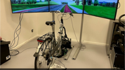 Bicycle Simulator Caption