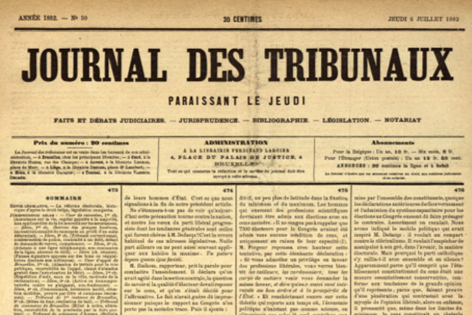 Journal Des Tribunaux (1)