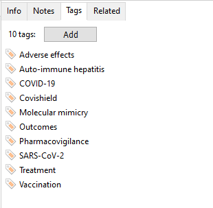 Zotero tags